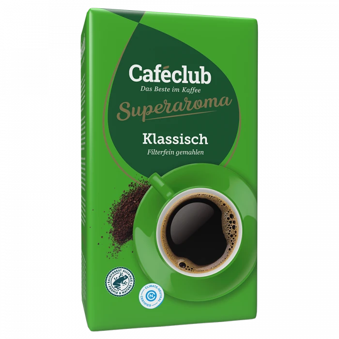 Caféclub Supercreme Klassisch Gemalen Koffie 500 G. 3 Caféclub Supercreme Klassisch Gemalen Koffie 500 G.