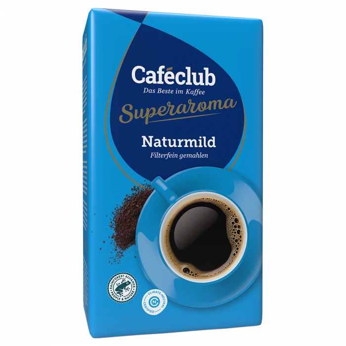 Caféclub Supercreme Naturmild Gemalen Koffie 500 G. 3 Caféclub Supercreme Naturmild Gemalen Koffie 500 G.