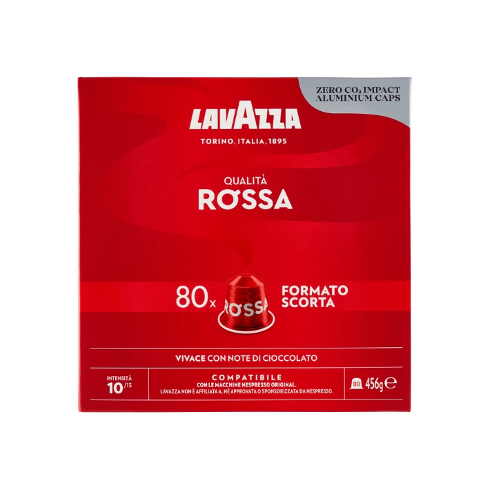 Lavazza Qualita Rossa Capsules Voor Nespresso® (80 Capsules) 3 Lavazza Qualita Rossa Capsules Voor Nespresso® (80 Capsules)