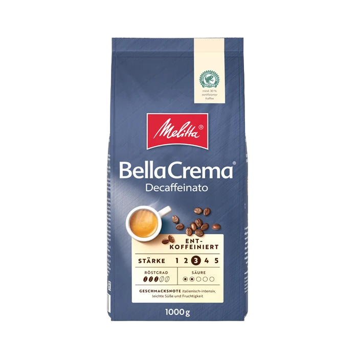 Melitta Bella Crema Decaffeinato Koffiebonen 3 Melitta Bella Crema Decaffeinato Koffiebonen