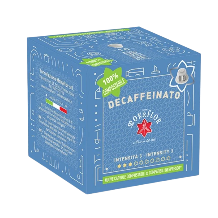 Mokaflor Decaffeinato Capsules Voor Nespresso® Koffiecups 3 Mokaflor Decaffeinato Capsules Voor Nespresso® Koffiecups