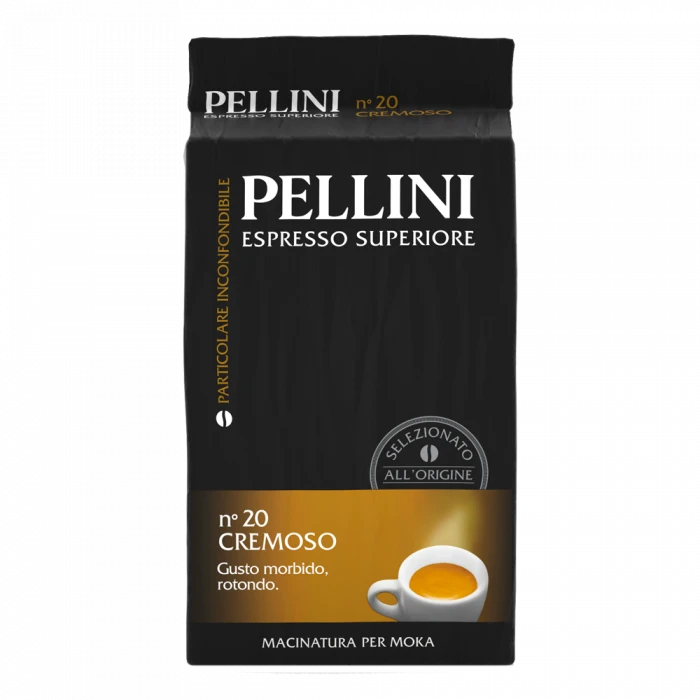 Pellini N° 20 Cremoso Gemalen 250 G. 3 Pellini N° 20 Cremoso Gemalen 250 G.