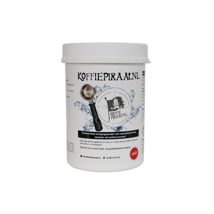 Koffiepiraat Reinigingspoeder Voor Espressomachines 3 Koffiepiraat Reinigingspoeder Voor Espressomachines