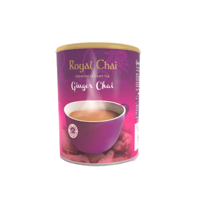 Royal Chai Ginger Chai Latte (ongezoet) Bus 400g. 3 Royal Chai Ginger Chai Latte (ongezoet) Bus 400g.